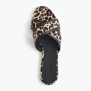 Leopard Cora cross cross sandals